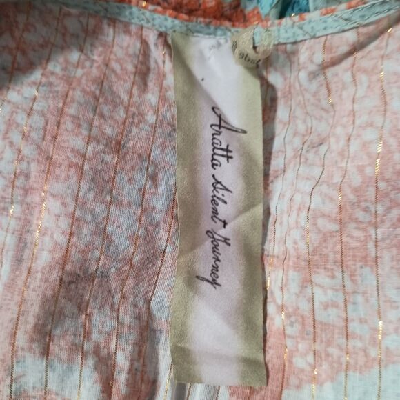 Aratta Silent Journey Kimono Cardigan Womens One Size Floral Pom Pom Boho Trim - Picture 3 of 5